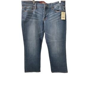 Lucky Brand Sweet Crop Women's size 10/30 Dark Wash Blue Denim Strech Jeans